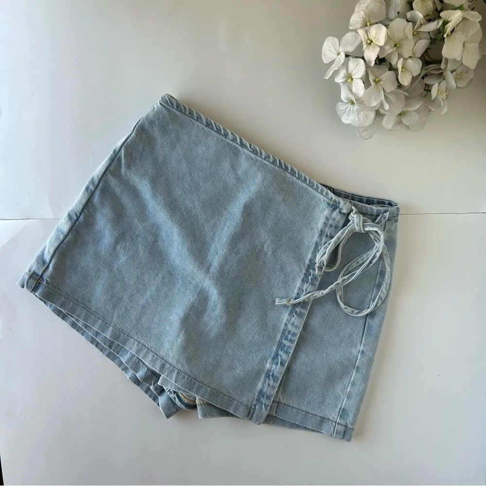 ASOS Stradivarius Denim Skort